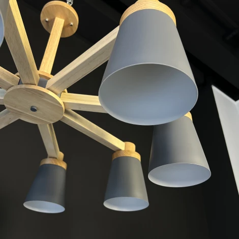 Потолочная люстра на штанге Prop 8 Grey ImperiumLoft Prop01 (191994-23) (220V)