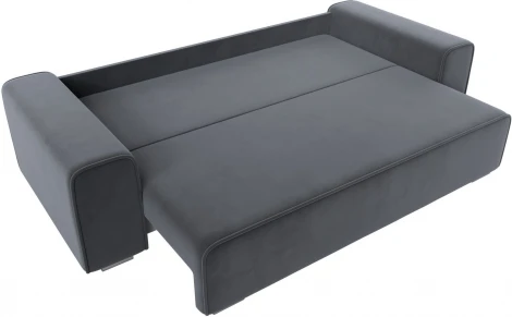 Диван прямой Лига-029 (Серый/Велюр) Лига Диванов арт.121014