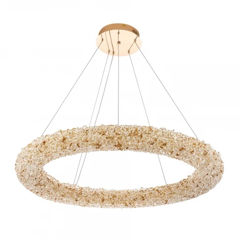 Подвесной светильник светодиодный хрустальный с регулировкой цветовой температуры и яркости Modelux MODESTYLE MS.6000.800 GD