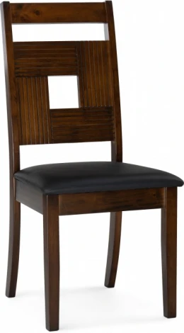 Деревянный стул Kubik (Kubik dirty oak / black) Woodville арт.15525