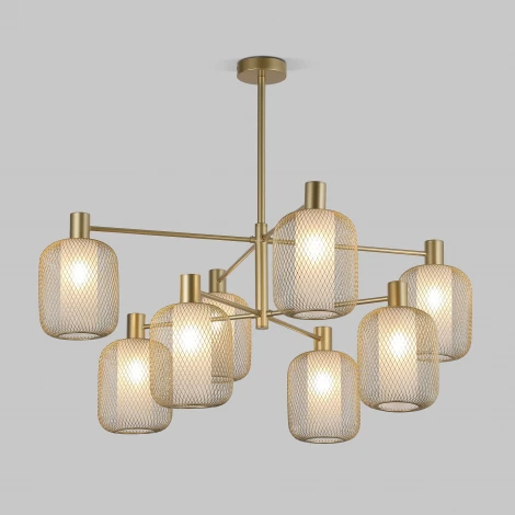 Потолочная люстра на штанге Eurosvet Voile 30192/8 золото (220V)