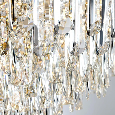 Подвесная люстра хрустальная Modelux ML.7088.1200R GD