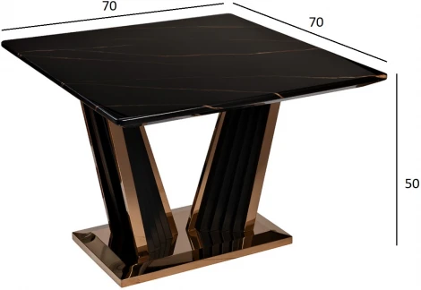 Стол кофейный "Виктория" 70х70х50см (МДФ) Garda Decor арт.45EX-CT181-1