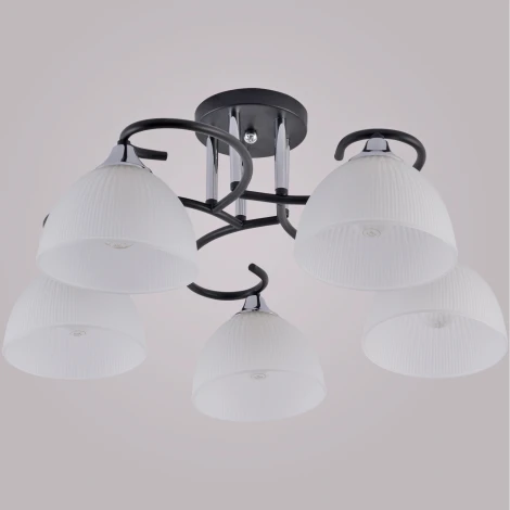 Потолочная люстра на штанге Reluce 01635-0.3-05 BK+CR