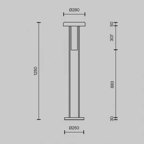Торшер светодиодный Maytoni Ikebana MOD463FL-L24B3K