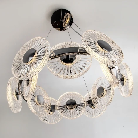 Подвесная люстра светодиодная с пультом с регулировкой цветовой температуры Modelux MODESTYLE MS.1831.12 CR