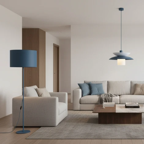 Торшер синий TK Lighting Dalum 16229