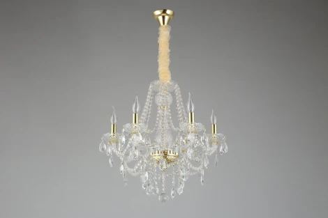 Подвесная люстра Aployt Koletta APL.755.13.06 (220V, хрусталь, на цепи, свеча)