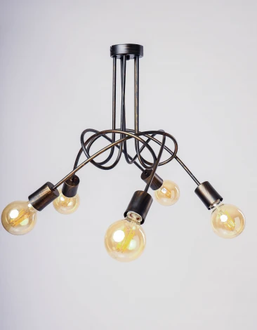 Потолочная люстра Adilux TANGO BLACK PATINA 10135