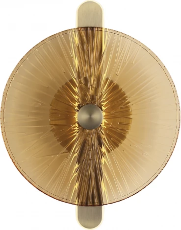 Настенный светильник ST Luce Wasi SL6141.311.01 бронза/янтарь LED 1*11W 4000K (220V, круглые)