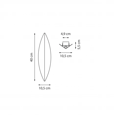Настенный светильник светодиодный Foglia Lightstar Muro Foglia 808672