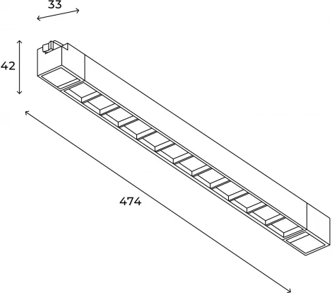 Трековый светильник Downlight светодиодный однофазный Hesby Lighting HSBL_0145 (220V)