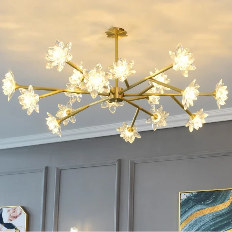 Потолочная люстра на штанге Lotos Two D90 ImperiumLoft Lotos-Two01 (203940-26) (220V)