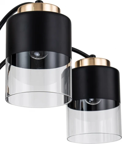 Потолочная люстра на штанге Escada Riche 2121/5P E27*40W Black/Gold (220V)