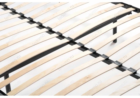 Полутораспальная кровать Woodville Фади 120х200 черная 491584