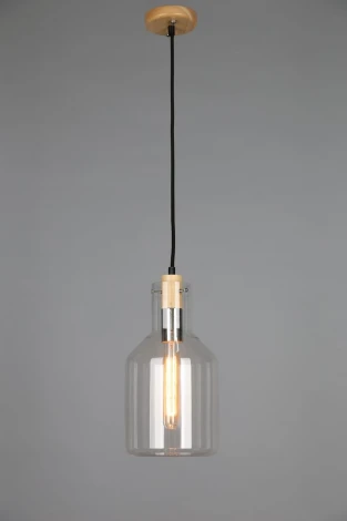 Подвесной светильник Omnilux OML-910 OML-91006-01 (220V, бук, на проводе, круглые)