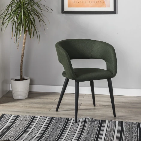 Кресло R-Home Hugs тёмно-зеленый/черный