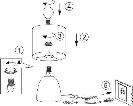 Настольная лампа Rivoli Nadine 7047-503