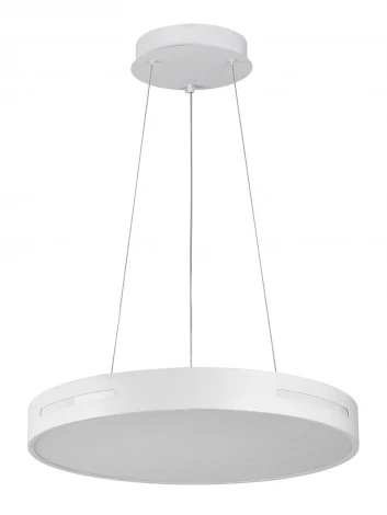 Подвесной светильник с пультом ДУ 140W, белый, LED Natali Kovaltseva INNOVATION STYLE 83138 (регулировка яркости, 220V, на тросе, круглые)