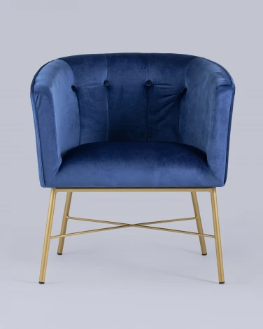 Кресло Stool Group Шале велюр синий УТ000005600