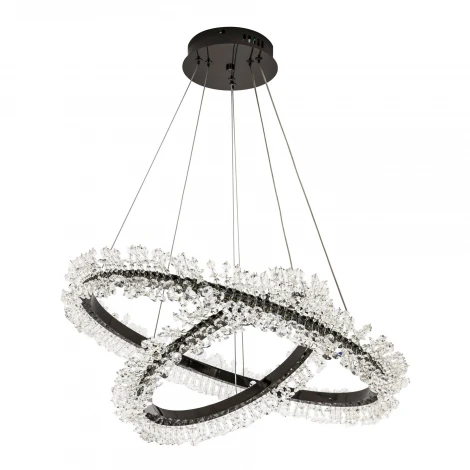 Подвесной светильник светодиодный хрустальный с регулировкой цветовой температуры Modelux MODESTYLE MS.1135.600.400 BK