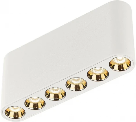 Потолочный линейный светильник Odeon Light Small 7091/15CL белый/металл/акрил LED 15W 3000K 220V