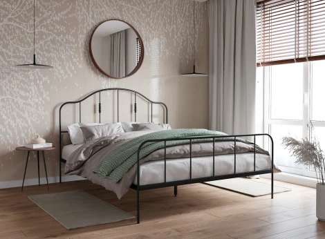 Кровать Woodville Милена 160х200 черная