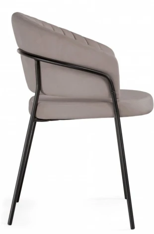 Стул на металлокаркасе Лео (Лео латте brandy light 4 / черный) Woodville арт.592482