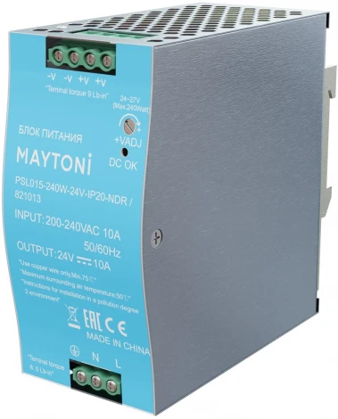 Блок питания PSL015 24В 240Вт Maytoni Блоки питания 24В 821013