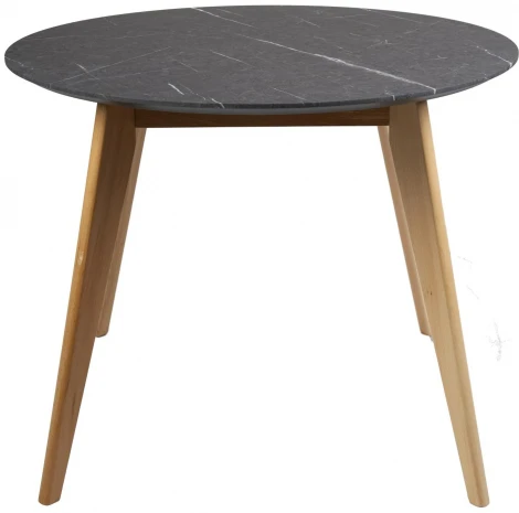 Стол R-Home Лунд круглый д.860 Мрамор Графит