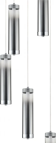 Подвесной светильник (11061/5P Chrome) Indigo Rilucente V000147L (LED, 220V, на проводе, круглые)