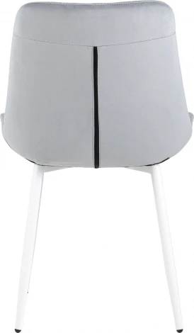 Стул Флекс велюр светло-серый белые ножки 4 шт. Stool Group арт.УТ000035414