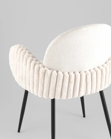 Стул обеденный Stool Group Wave Stripes букле светло-серый арт.УТ000040341