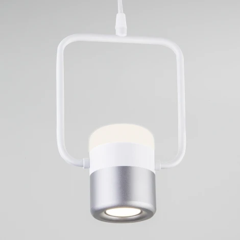 Подвесной светильник Elektrostandard Oskar 50165/1 LED белый/серебро