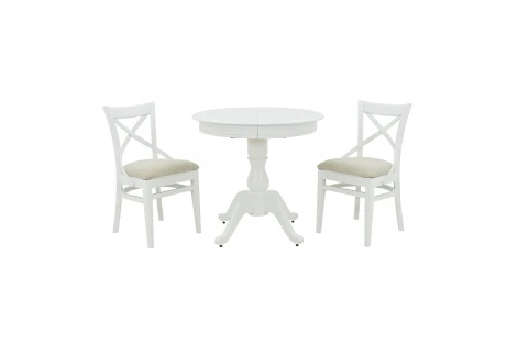 Стул 2, Белый, Ткань, Дождь 29-4 Жаккард Аврора Соло Венский 101985