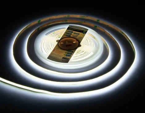 Светодиодная лента COB 400Led/10W m/ 24V IP20 6500K/ 5m*5mm*2.1mm (2 конт.) Ambrella Illumination GS4613