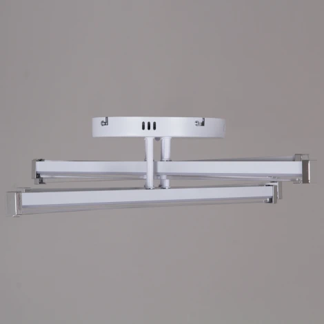 Потолочная люстра светодиодная на штанге с пультом с регулировкой цветовой температуры, яркости и ночным режимом Reluce 82090-0.3-06 WH