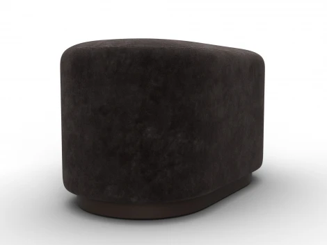 Пуф 007 (ДСП,Фанера/Пластик/Велюр/Коричневый) Лига Диванов 132519