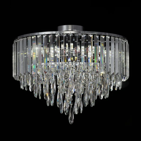 Потолочная люстра каскадная хрустальная Citilux Leonna CL320181
