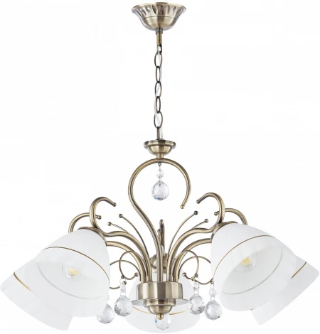 Подвесная люстра Arte Milano Amalfi-8656 339656/5 AB (220V, подвески, на цепи)