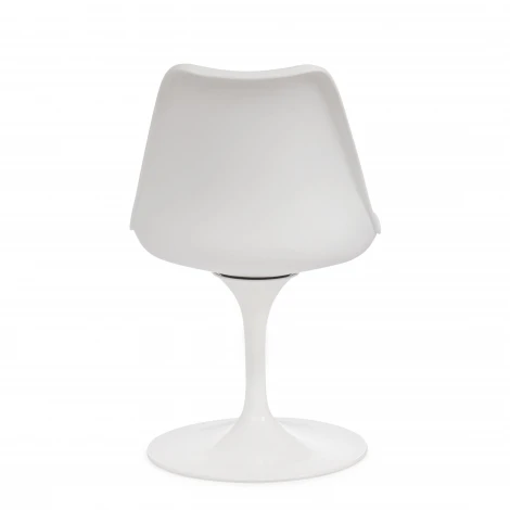 Стул TULIP FASHION CHAIR (mod.109) белый / белый (металл/пластик/PU)