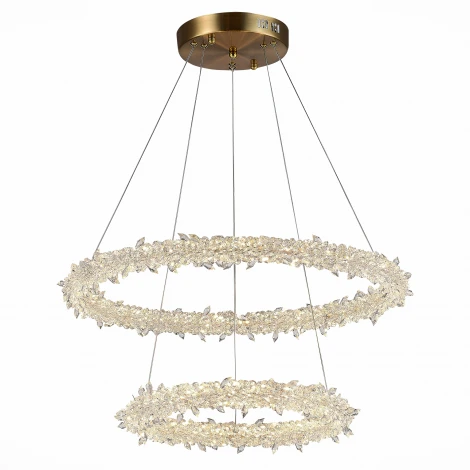 Подвесной светильник ярусный ST Luce Lucchero SL6105.203.02 (LED, 220V, хрусталь, пульт управления, на тросе)