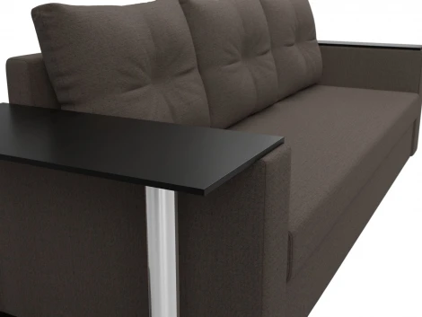 Диван прямой Атланта Лайт со столом слева Лига Диванов (Рогожка) арт.126161L