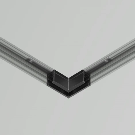 Коннектор угловой, накладной Maytoni Accessories for tracks Levity TRA184CL-11B