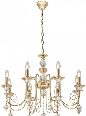 Подвесная люстра Arte Milano AM346109 346109/8 FGD (220V, подвески, на цепи, подсвечник, свеча)