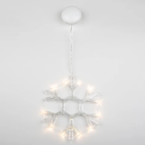 Световая фигура Uniel ULD-H1819-012/STA/3AAA WARM WHITE IP20 SNOWFLAKE (LED, снежинки)