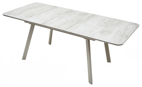 Стеклянный стол M-City ARUBA 140 BEIGE/ CAPPUCINO глазурованное стекло