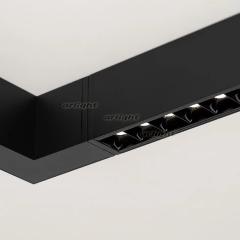 Линейный настенно-потолочный светильник LED CLIP-38-LASER-S330-12W Day4000 (BK, 36 deg, 24V) (Arlight, IP40 Металл) 029007