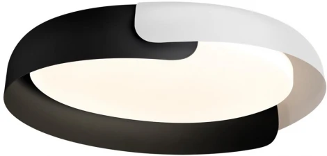 Потолочный светильник круглый Sonex Antares 7706/60L металл/пластик/белый/черный LED 60Вт 3000-6000K D580 IP20 пульт ДУ (220V, круглые)