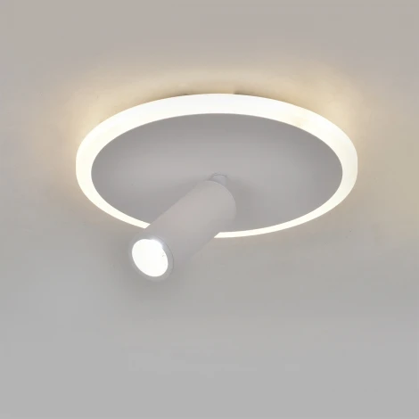 Настенно-потолочный светодиодный светильник 20046LED Escada 20046SMA/01LED WH 20Вт, металл/акрил, белый (220V, круглые)